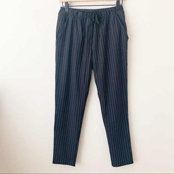 lululemon athletica Pants - Lululemon Pinstripe Jet Crop Slim Pants